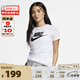 Nike Nike Women's Big Hook Logos Broathable Cround Sheam футболка с коротки