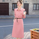 Ehangy Luxury High-End Brand Dress для женщин 2025 Осень Осень Новый Стиль Стиль стиль модная повседневная и красивая юбка темперамента Khaki XL
