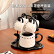 ZUNMOS small fragrant cup set French tea set water cup water set gift box wedding gift housewarming souvenir small fragrant water set gift box 1 pot 4 cups 1 shelf