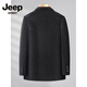 
JEEP SPIRIT large-size suit men's 2025 autumn and winter new style loose plus fat plus larger print handsome suit business casual jacket trend black 4XL 220-250Jin [Jin equals 0.5 kg]
