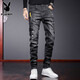 Playboy (playboy) Jeans Spring et automne 2025 NOUVELLE marque de mode pantalon droit lâche Men haut de gamme Pantalon occasionnel de mode polyvalente Men X-2146HH6636 noir 31