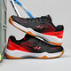 Professional Badminton Shoes Men's High Elasticity Anti-Slip Shock Absorption Competition Badminton Table Tennis Volleyball Tennis Training Shoes Black Red 42