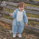 Guiqi Bear Milk Velvet Infant Antibacterial Warm Jumpsuit Baby Hooded Cotton Anti-static Romper for Winter