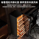 CIGARLOONG 138C constant temperature and humidity cigar cabinet cedar wood shelf WiFi IoT controlled water ion ammonia removal fingerprint lock air-cooled frost-free compressor frequency conversion energy-saving silent cigar cabinet cigar basket model + purified ammonia + WiFi + fingerprint lock