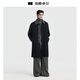 Piaget Zall Contrast Color Design 100 Full Wool Double-sided Wool Coat Men's 2025 Early Winter Mid-Length Coat Men P541596 Moon Night Black L (175)