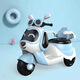 Cute children's electric motorcycle baby tricycle remote control 1-7 years old children can sit on and charge large toy stroller, high-end pink + large battery + trunk + guardrail