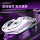 Tigercat M235pro Bluetooth wireless three-mode mouse laptop game e-sports notebook home office RGB light effect macro programming 1000HZ return rate wired mouse M235pro gray-white gradient three-mode