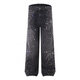 Jean droit noir étoilé pour hommes et femmes, lavage et diamants chauds, design détendu, pantalon de plancher large lâche, bleu 1369 L