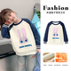 Disney girls autumn and winter sweatshirt girls Zootopia velvet thickened top children's casual pullover navy blue 140