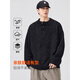 Pure (YISHion) lazy style Henry collar sweater for men 2025 autumn and winter loose casual sheep wool sweater gray button-up sweater 8112 floral gray M 90-120Jin Jin is equal to 0.5 kg