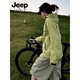 JEEP SPIRIT 2025 New Women's Jacket Three-in-One Outdoor Mountaineering Cycling Suit Small Sports Jacket Same Style for Men and Women - Light Frost White Three-in-One/Detachable L
