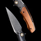 Utz steel knife high-end Damascus steel knife imported folding knife outdoor knife high hardness sharp static model Russian Utz steel + particle Dalbergia 60 or more x 8.5cm x 12cm