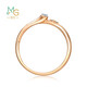 Chow Sang Sang Lucky Meteor Diamond Ring Qingxing 18K Gold Track Ring Women 93906R Pricing 13 Circles