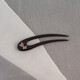 Antimei 2025 new high-end new Chinese-style U-shaped hairpin, high-end antique style hairpin, black sandalwood hairpin, ball head, Chinese style, gilt orange large size (14.5cm)