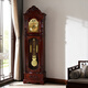 Honghe floor clock living room mechanical Chinese retro floor clock chime mechanical clock German copper core winding 2013 mahogany color Polaris mechanical spring movement