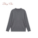 Zhengchen/Zhengchen Henry collar old money style three-dimensional base knitted sweater for men in autumn P-M96391 Gray S 48