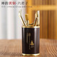 Brass Tea Ceremony Six Gentlemen Set Tea Clamp Tea Spoon Tea Fork Tea Knife Black Sandalwood Pot Pen Stainless Steel Six Gentlemen Accessories Zen Tea Blind Six Gentlemen Brass Accessories