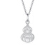 Mengjinyuan platinum pendant gourd sparkling imitation diamond stripe PT950 platinum pendant as a birthday gift for your girlfriend, weighing about 2.15g