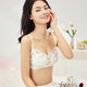 GOSO underwear women's comfortable top support with stylish and traceless gathering women's bra 2012009 beige (thin cup) (memory steel ring) 85C