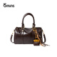 15MINS2025 new bag women's simple light luxury shoulder crossbody bag Boston bag high-end brand handheld women's bag