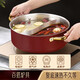 SSN304 stainless steel hot pot Yuanyang pot large capacity household hot pot special pot induction cooker hot pot shabu shabu 28cm