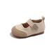 Tyranis Yangma recommends girls' small leather shoes 2025 spring and autumn new little girl princess shoes baby girl Velcro off-white 16_inner length 12cm