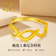 Chinese jewelry snake entwined gold ring women's 999 pure gold open ring birthday gift for girlfriend and wife gold weight about 2.8g pure gold ring rose gift box