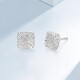 Mengjinyuan PT950 Sugar Cube Earrings Platinum Car Flower Sunflower Earrings as a Birthday Gift for My Girlfriend