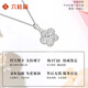 LIU GUI FU JEWELRY platinum necklace girls 2025 new light luxury niche necklace jewelry commemorative birthday gift for girlfriend and wife 2.26g platinum five-flower pendant