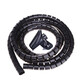 Host de herramientas informáticas Almacenamiento de cables/Administrador de cables Conducto para cables cubierto Conducto para cables Equipo médico de 26 mm Protección contra mordeduras de mascotas Se puede cortar a la medida necesaria para su uso Negro 1,5 metros de largo 26 mm de diámetro Incluye 1 clip para gestión de cables
