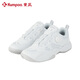 KUMPOO 2025 new badminton shoes for men and women D66 breathable, cushioning, anti-twist, anti-slip, light EVE sneakers, KUMPOO white/silver 39