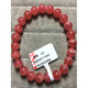 Zhou Runxi natural Argentinian ice type rhodolite bracelet pork belly crystal bracelet for women single circle to attract peach blossoms and prosperous husband gift Q12 diameter 9.5MM