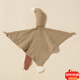 Jingmengyuan crumpled cloth soothing napkin, baby can bite the doll, sleeping baby, pure cotton gauze little swan hand puppet, dark green (goose) 1 pack