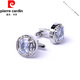 Pierre Cardin (Pierre Cardin) France imported quality new design square diamond silver ring French shirt cufflinks cuff nails business men's cuff nails X197 square diamond silver ring