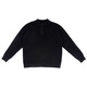 Semir Henry Neck Round Neck Old Money Style Sweater Men's Solid Color Long Sleeve Sweater American Retro Casual Premium Sweater Fashion Black G60 M