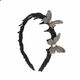 Idel full diamond three-dimensional butterfly tooth comb hairband for women, high-end, light luxury, high skull, face wash, hair bundle, temperament pressure hairpin headdress F3513 full diamond butterfly hairband