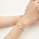 Chow Sang Sang Pt950 platinum heart-shaped double layer bracelet for women 91958B Price 19cm - 4.47g (including labor cost 400 yuan)
