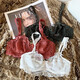 AREA sexy French underwear women's lace breathable bra set animal year red watermelon red single piece 70A 32