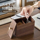 Jiriji black walnut wooden tissue box living room light luxury paper box home napkin box storage box solid wood paper