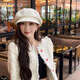 Dorain woolen octagonal hat women's autumn hat Japanese style literary retro face-showing beret painter hat off-white