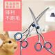 Pet scissors and beauty tools, professional hair trimming shears, dog hair curved scissors, dog teddy hair shearing, rabbit hair cutting scissors, 2 pairs of upper and lower curved pet grooming scissors