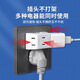 Tianshili mini small socket converter one to three two-pin power plug multi-functional power strip extension one to three sockets (2 pieces)