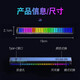 Colorful Gradient 3D Colorful Voice-controlled Voice Pickup Lamp Home E-Sports Desktop Decoration Multi-Color Mode Atmosphere Lamp Car Voice-Controlled Music Rhythm Lamp L026 Charger and Plug-in + Rhythm 3 Pack Rechargeable
