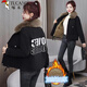 
Woodpecker 2025 autumn and winter lamb velvet jacket for women Korean style loose and fashionable plush thickened fur integrated parka burgundy coat 215 trick plush XL