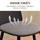 One table and four chairs dining table for home use, tempered glass small apartment rectangular dining table, table T