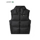Crocodile (LACOSTE) Men's 25 Autumn New Duck Down Zip Hooded Vest Jacket BH2895 031_Black S 48__M