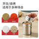Stainless steel barbecue seasoning jar, sprinkler bottle, pepper seasoning box jar, cumin jar, commercial seasoning storage, two pack, large + three-hole screw cap