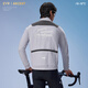 EVR Cycling Jacket Winter Cycling Jacket Fully Windproof Fake Two-Piece Three-in-One Fleece Warm Velvet Shield-Black L