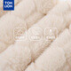 Tang Lion; TONLION winter furry warm ear protection three-piece set double-layer thickened hooded scarf gloves integrated hat for women beige