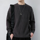 Playboy Men's Sweater 2025 Autumno e invierno engrosado lámpara suelta Flower Twisted Round Tirnited Lool Top Grey Men's Grey XL
